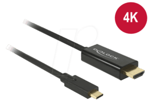 DELOCK 85258 - USB C Stecker auf HDMI Stecker