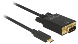 DELOCK 85261 - USB C Stecker auf VGA Stecker