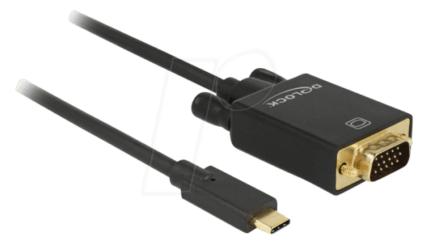 DELOCK 85261 - USB C Stecker auf VGA Stecker