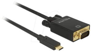 DELOCK 85262 - USB C Stecker auf VGA Stecker