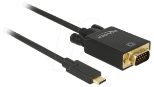 DELOCK 85263 - USB C Stecker auf VGA Stecker