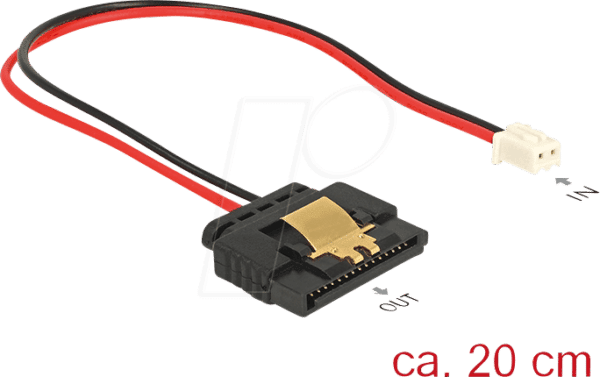 DELOCK 85336 - 2 Pin Buchse > SATA 15 Pin Buchse