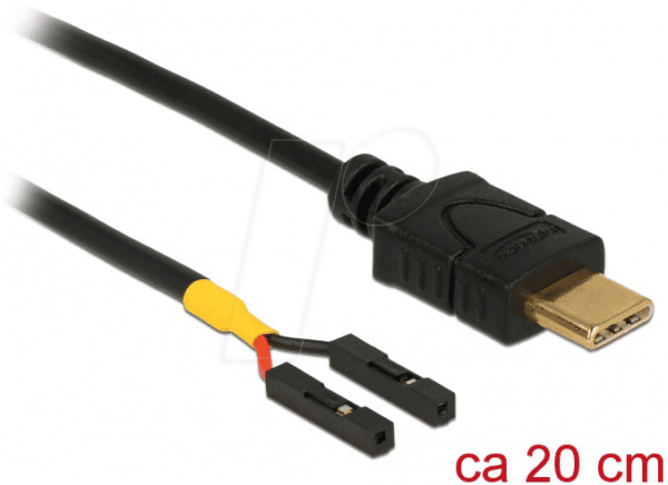 DELOCK 85395 - Kabel USB Type-C 2.0 Stecker > 2x Pfostenbuchse einzeln
