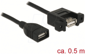 DELOCK 85459 - Einbau-Kabel USB 2.0 A Buchse > USB 2.0 A Buchse