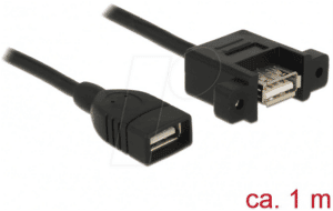 DELOCK 85460 - Einbau-Kabel USB 2.0 A Buchse > USB 2.0 A Buchse