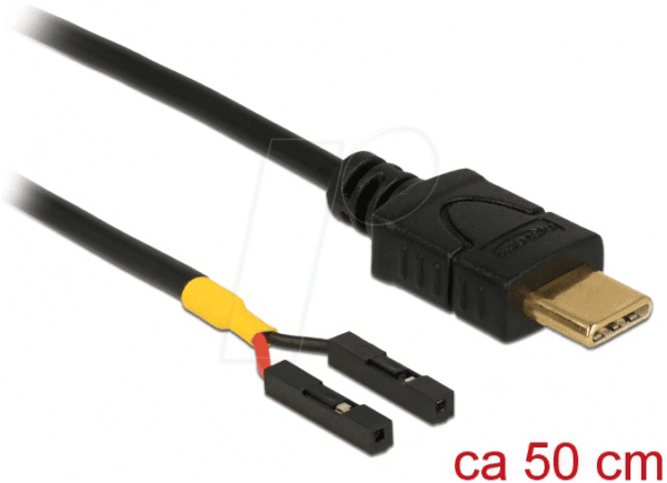 DELOCK 85473 - Kabel USB Type-C 2.0 Stecker > 2x Pfostenbuchse einzeln