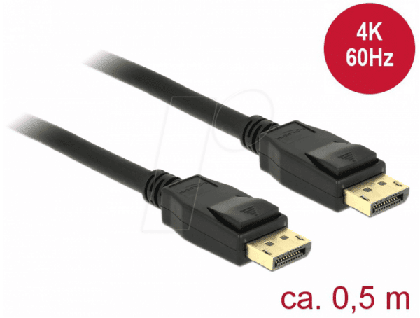 DELOCK 85506 - Delock Kabel DP 1.2 Stecker > DP Stecker 4k 0