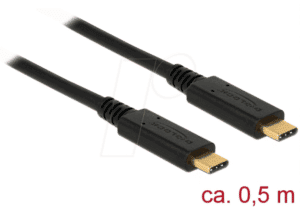 DELOCK 85529 - Delock Kabel USB 3.1 Gen 2 C-Stecker > C-Stecker 5A 0
