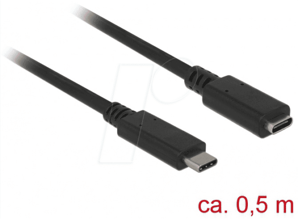DELOCK 85532 - Delock Kabel USB 3.0 C-Stecker > C-Buchse schwarz 0