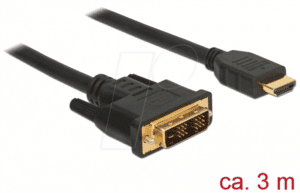 DELOCK 85585 - Kabel DVI 18+1 Stecker > HDMI-A Stecker 3