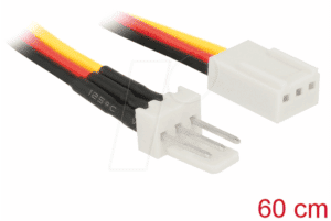 DELOCK 85752 - Kabel Power Molex 3 Pin Verlängerung St / Bu 60 cm