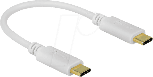 DELOCK 85815 - USB Type-C Ladekabel 15 cm PD 5 A mit E-Marker weiß