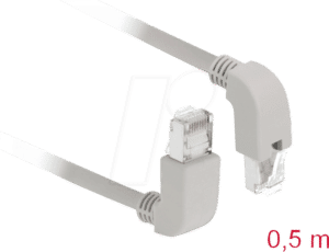 DELOCK 85852 - Patchkabel Cat.5e SF/UTP oben/unten gewinkelt 0