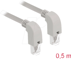 DELOCK 85858 - Patchkabel Cat.5e SF/UTP unten/unten gewinkelt 0