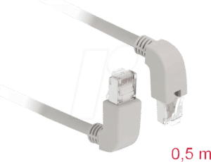 DELOCK 85861 - Patchkabel Cat.6 S/FTP oben/unten gewinkelt 0