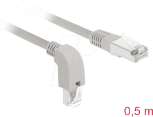 DELOCK 85864 - Patchkabel Cat.6 S/FTP unten gewinkelt/gerade 0