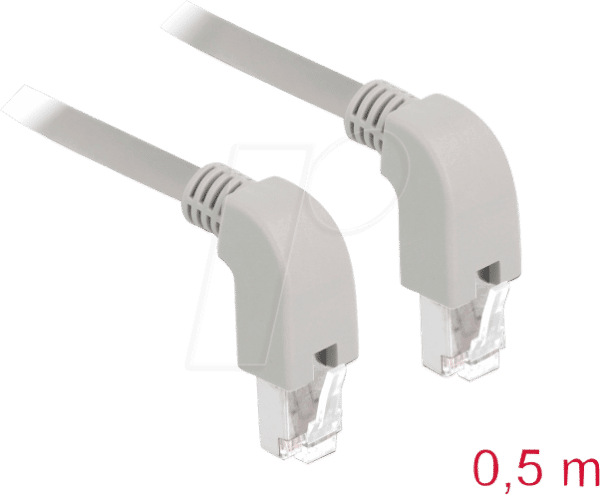 DELOCK 85867 - Patchkabel Cat.6 S/FTP unten/unten gewinkelt 0