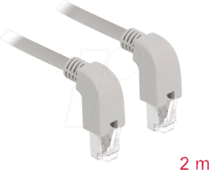 DELOCK 85869 - Patchkabel Cat.6 S/FTP unten/unten gewinkelt 2m