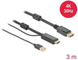 DELOCK 85965 - HDMI auf DisplayPort 1.2 Stecker