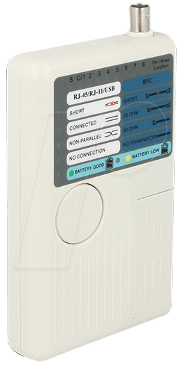 DELOCK 86106 - Netzwerk Tester RJ45 / BNC / USB