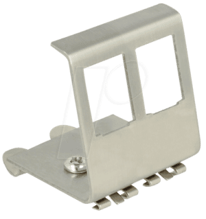 DELOCK 86255 - Keystone Metall Halterung 2 Port für Hutschienen