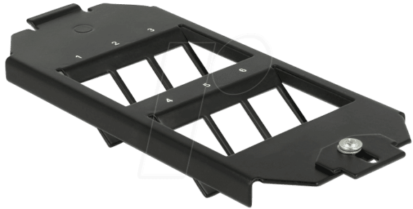 DELOCK 86280 - Keystone Halterung 6 Port für Bodentank