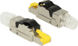 DELOCK 86285 - RJ45 Stecker feldkonfektionierbar Cat.6a Metall