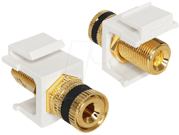 DELOCK 86303 - Keystone Polklemme > Gewindebuchse schwarz