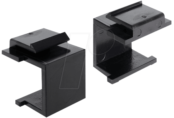 DELOCK 86321 - Keystone Abdeckung schwarz