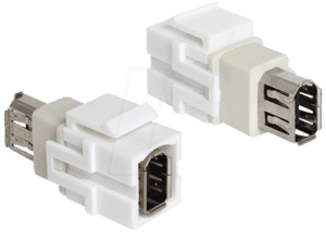 DELOCK 86324 - Keystone FireWire 6 Pin Buchse > 6 Pin Buchse