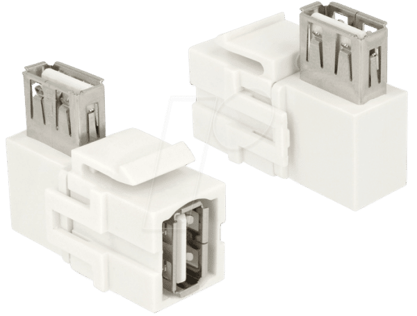DELOCK 86364 - Keystone Modul USB 2.0 A-Buchse / Buchse 90°