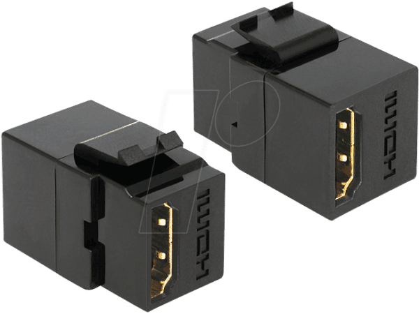 DELOCK 86366 - Keystone Modul HDMI Buch. >HDMI Buch. schw.