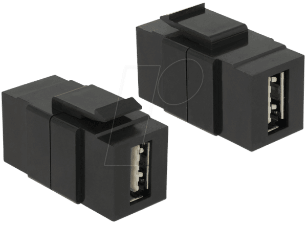 DELOCK 86368 - Keystone USB 2.0 A-Buchse>A-Buchse Easy-USB