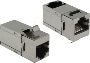 DELOCK 86371 - Keystone RJ45 Buchse > Buchse Cat.6 90°