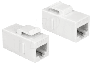 DELOCK 86379 - Keystone RJ45 Buchse>RJ45 Buchse Cat.6 UTP