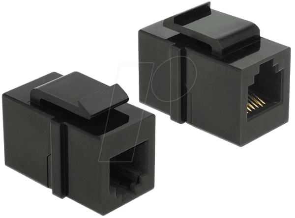 DELOCK 86390 - Keystone Modul RJ12 Buchse > Buchse Cat.3