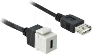 DELOCK 86391 - Keystone USB2.0 C Buchse > Buchse Kabel