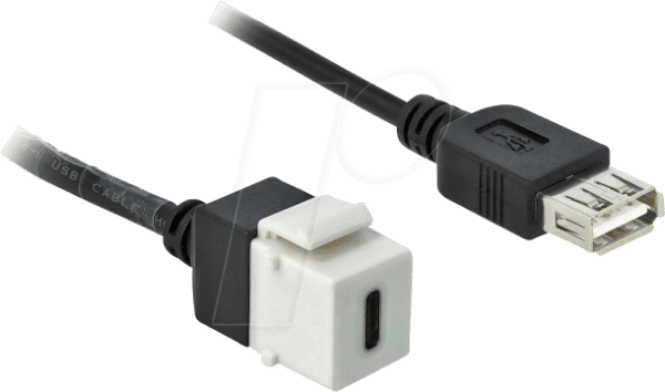 DELOCK 86391 - Keystone USB2.0 C Buchse > Buchse Kabel