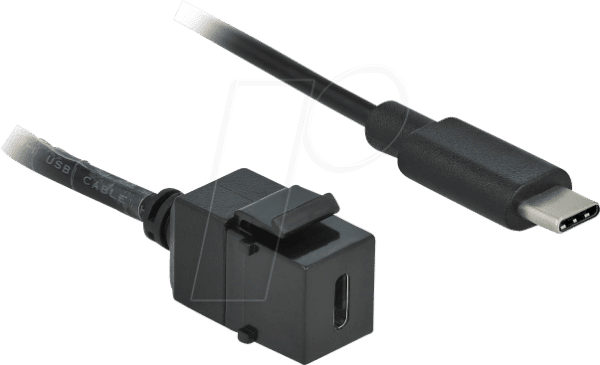 DELOCK 86398 - Keystone USB3.0 C Buchse > Stecker Kabel