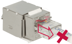 DELOCK 86404 - Keystone Modul RJ45 Secure Cat.6 > LSA