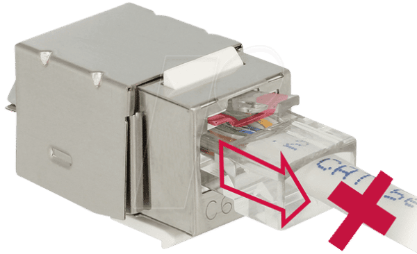 DELOCK 86404 - Keystone Modul RJ45 Secure Cat.6 > LSA