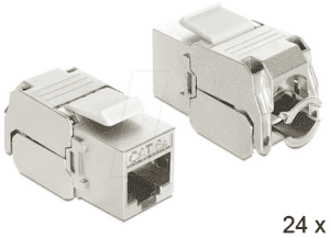 DELOCK 86405 - Keystone RJ45 Buchse > LSA Cat.6A - 24 Stück