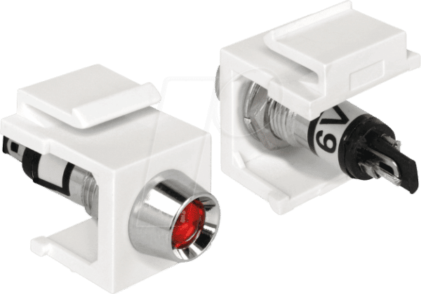 DELOCK 86447 - Keystone LED rot 6 V