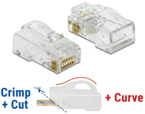 DELOCK 86473 - Netzwerk RJ45 Crimp+Cut Stecker