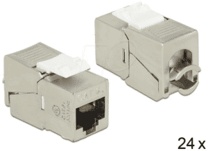 DELOCK 86479 - Keystone RJ45 Buchse > LSA Cat.6A - 24 Stück