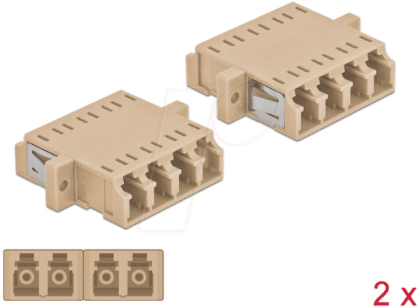 DELOCK 86540 - LWL Kupplung LC Quad/LC Quad