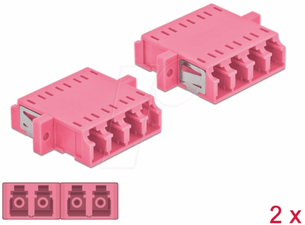 DELOCK 86542 - LWL Kupplung LC Quad/LC Quad