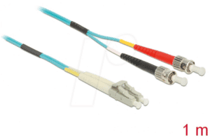 DELOCK 86567 - Kabel LWL LC/ST OM3 50/125µ  1m