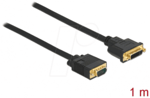 DELOCK 86756 - Kabel DVI 24+5 Buchse zu VGA Stecker 1 m