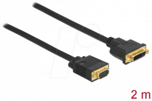 DELOCK 86757 - Kabel DVI 24+5 Buchse zu VGA Stecker 2 m